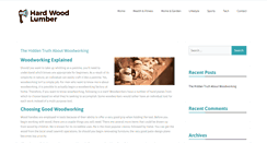 Desktop Screenshot of hardwoodlumberandmore.com